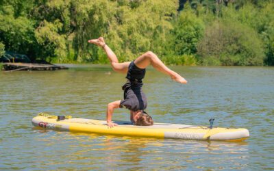 Paddleboard Yoga at Margam Park – Action Photography